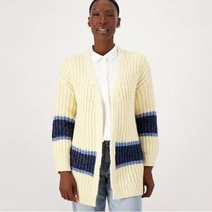 QVC Laurie Felt Colorblock Cocoon Sweater NWT Medium Sorority Collegiate Taylor